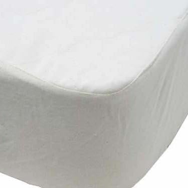 Breathable Organic Cotton Flannel Crib Mattress Protector Pad (Fitted) Made in the USA