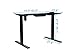 NKV Office Height Adjustable Electric Standing Desk Frame Only, Ergonomic Solid Steel Single Motor Stand Up Desk with Automatic Memory Smart Keypad CZ-UPD01A6