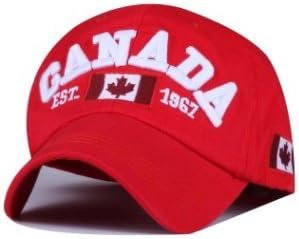 Baseball cap Canada Canadian Flag Logo Souvenir Adjustable Hat(B)