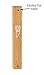 Peer Hastam Classic Wood Mezuzah Case Natural Light Wood - 5.7 Inches (for 4.7 Inches Scroll)