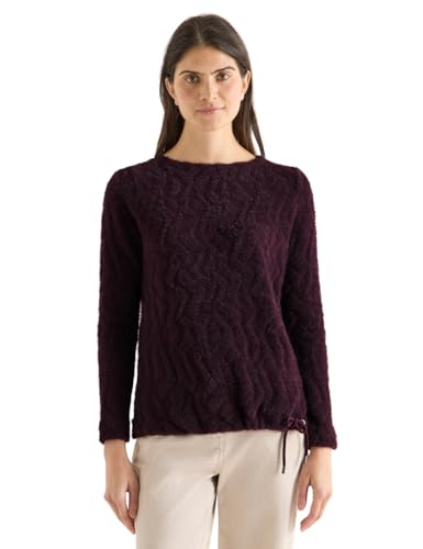 Chemise Jacquard pour Femme, Rouge Eggplant, M