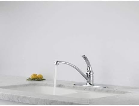 Delta Faucet Foundations Single Handle Kitchen Sink Faucet Chrome B1310lf Touch On Kitchen Sink Faucets Amazon Com