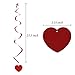 Valentines Day Decorations, 20 Hanging Heart Swirls & 2 Heart Garland Banner, Ceiling Hanging Décor for Wedding, Birthday, Party Favor, Anniversary, Office, Classroom, Home, Room
