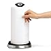 simplehuman Quick Load Standing Paper Towel Holder, Stainless Steel, Black
