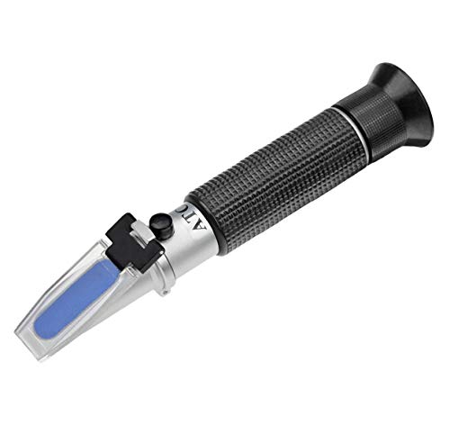 Hamh Optics&Tools Refractometer Mariculture Salinity Measurement Tool, Silver and Black
