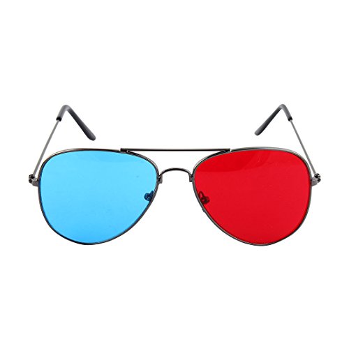 Uxcell a10111700ux0001 Metal Arms Anaglyph 3D Eyeglasses