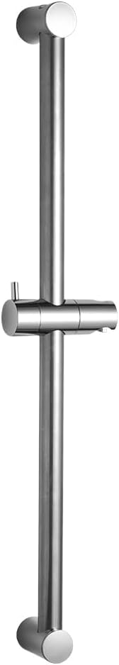 OFFO Shower Riser Rail 82cm Segmented Wall Mounted Adjustable 50-81cm Chrome