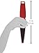 ForPro Professional Collection Red Pedicure Paddle Foot File - 80/120 Grit - Sanitizable and Disposable - Red Waterproof Pedicure File For Heels & Feet- 10” L - Pack of 12