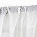 White Sheer Backdrop Curtains 4.8ftx6.5ft Chiffon Backdrop Drapes for Wedding Ceremony Arch Backdrop Decorations