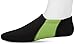 Nufoot Booties Men's Shoes, Foldable & Flexible Footwear, Fold and Go Travel Shoes, Yoga Socks, Indoor Shoes, Slippers, Black with Green Stripes, Large