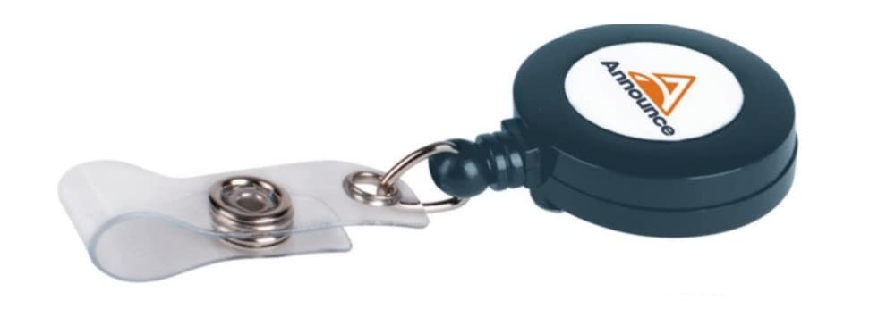 Announce Badge Reel 660mm Charcoal (Pack of 10)