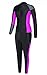 EYCE DIVE & SAIL Women’s 3/2 mm Wetsuits Jacket Long Sleeve Neoprene Wetsuit Top (Grey/Purple, M = US 4)