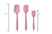 3-Piece Kebley Silicone Spatula Utensil Set With Comfortable Wide Handle Safe Non-toxic Anti-dust Silicone Spatula Set (Pink)