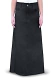 Kosher Casual Women's Modest Long Cotton Twill Skirt
