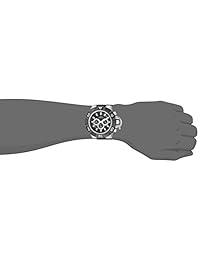 Invicta I-Force - Reloj de cuarzo para hombre (acero inoxidable, correa de silicona), color negro