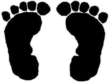 stamp baby footprint