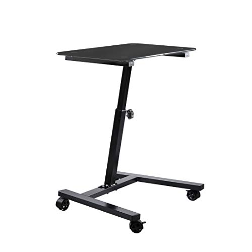 Seville Classics SolidTop Height Adjustable Mobile Laptop Computer