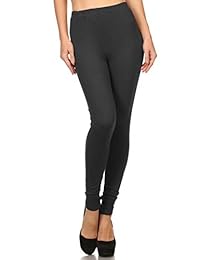 Siempre leggings largos con cintura alta lisas para dama