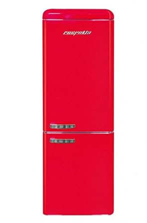 respekta Retro Frigorífico nevera gerfrier Combinación 190 cm rojo ...