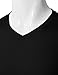 H2H Mens Cozy & Wearable V-neck Basic Cotton Blended T-shirts BLACK US XS/Asia S (CMTTS0197)