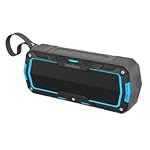 BlitzWolf Portable Bluetooth Speakers Waterproof 10W 2000mAh IPX5 Water-resistant Hands Free Wireless 8+ hours MP3 Music Player for Home Shower and Outdoor Activity Blue