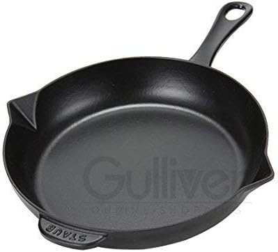 Dust 40510-617-0 Frypan with cast iron handle, cast iron, black, 26 cm, 49 x 39 x 5.5 cm - Image 4