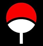 Uchiha Symbol Red And White Decal, H 6 By L 8 Inches, Please Message Us Your Color Choice