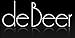 deBeer Watch Band - 2-Piece Nylon - Navy with Red Stripe - Compatible with Apple 42mm & 44mm & 45mm Series 1, 2, 3, 4, 5, 6, and 7 Apple Watch [Black Adapters]