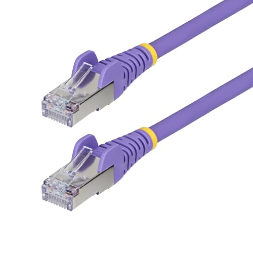 StarTech.com 50ft Purple CAT6a Ethernet Cable, Snagless RJ45, 10GbE, 100W PoE++…