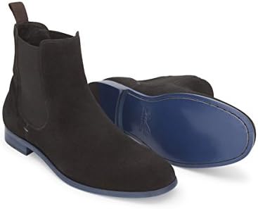 Soul 36 Fairmont Men's Chelsea Suede Leather Ankle High Gore Elastic Pull On Boots