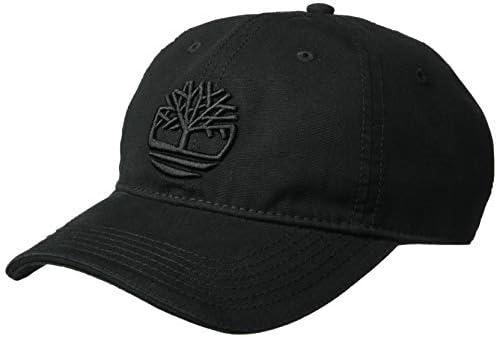Cotton Canvas Baseball Cap, Black 