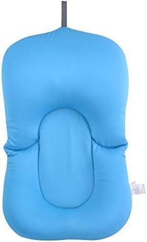 Simla Decor 0-6M Newborn Baby Pad Tub Pillow Bath Lounger Air Cushion Floating Soft Seat Infant (Blue)