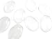 25 CleverDelights Glass Oval Cabochons - 30x40mm - Clear Magnifying Cabs - Dome Pendant Cab - For Cameo Pendants, Photo Jewelry, Rings, Necklaces - 40x30mm - 1 3/16" x 1 9/16" Inch