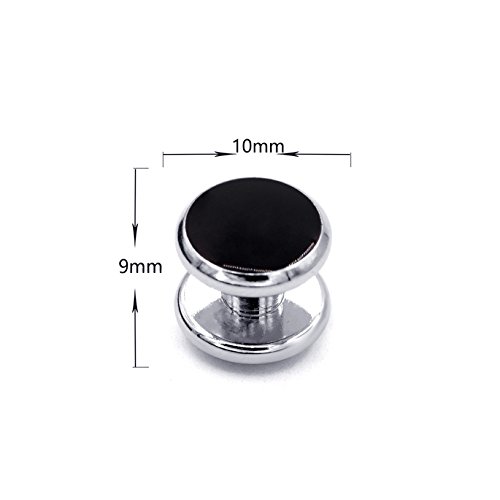 Zealmer Cufflinks and Studs Set for Tuxedo Shirts Business Wedding 2 Cufflinks 6 Studs Valentine's Day - Thumbnail 5