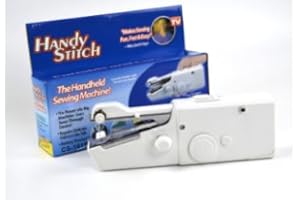 Brennenstuhl Handheld Sewing Machine, Sewing Machine for Beginners, Battery and USB Operated Mini Sewing Machines, Easy to Operate Portable Sewing Machine for Beginners(White)