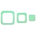 Adhesive Square Bath Treads - Green
