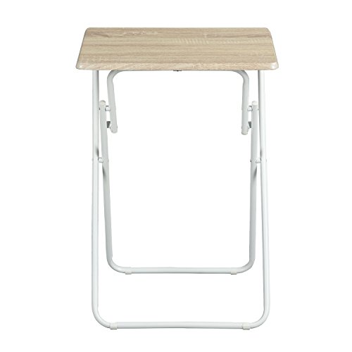 FurnitureR Set of 2 Folding TV Trays Foldable Dinner Snack Trays, Portable Light Weight Sofa