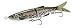 Savage Gear Jointed Glide Swimmer Slow Sinking Fishing Lure, 5 1/4-Inch/1-Ounce, Rainbow