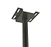 Mount-It Ceiling TV Mount For 32 37 40 42 43 50 55 60 65 70 Inch Flat Panel Televisions, Articulating Hanging Swivel TV Pole Bracket Adjustable Height 175 Pound Capacity, Black (MI-501B), Single