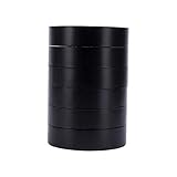 Cambridge Vinyl Electrical Tape Black 3/4 Inch by 66 Feet per Roll; 6 Roll Multi Pack for Value; Professional Grade UL and CSA Listed