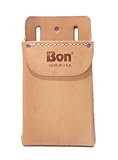 Bon by Heritage Leather 408X Single Pocket Box Shaped Fiber-Lined Tool Pouch with Flap