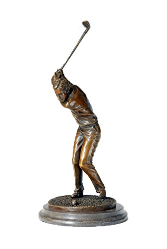 Toperkin Home Decor Male Gplf Player Artware Brass Statue Sculpture TPY-223