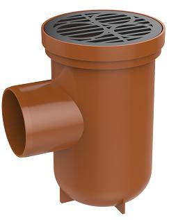 110mm Underground Drainage Single Inlet Bottle Gully. STAPLEFORDS - Made in Britain