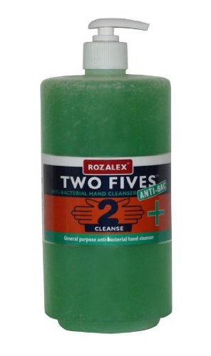 Rozalex Two Fives Anti-Bac BS-EN Certified Chlorhexidine Based Anti-Bac Hand Cleaner Pump Bottle 1 Litre