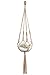 Mkono Small Macrame Plant Hangers Jute Hanging Planter 30 Inch (Fit Small Pot Up to 6 Inch) Indoor Wall Window Container Holder Basket Home Decor, 2 Packs