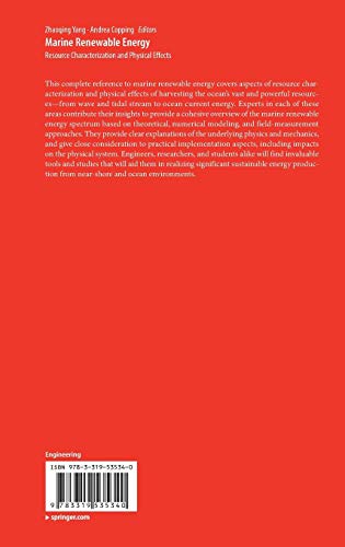 Marine Renewable Energy: Resource Characterization and Physical Effects