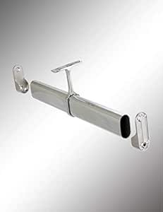 WoodworkPRO kit de varilla para clóset: barra ovalada con bridas