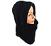 Novasport Women's Balaclava Hooded Face Mask Fleece (Black)