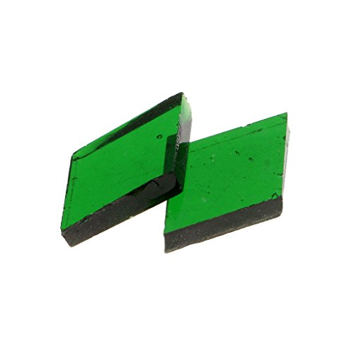 MagiDeal Triangle/Square/Rhombus Clear Glass Mosaic Tiles Tessera for Mosaic Making DIY Hobbies Art Crafts Supplies Various to Choose - green, 10mm x 10mm rhombus - Thumbnail 4