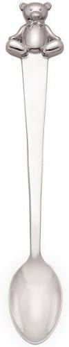 Reed &amp; Barton 2611 Gingham Bear Nickel Plated Infant Feeding Spoon